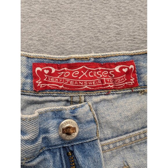 Vintage No Excuses Jeans Womens 5/6 Light Wash High Rise Mom Femme Fatale 90s - Picture 14 of 16